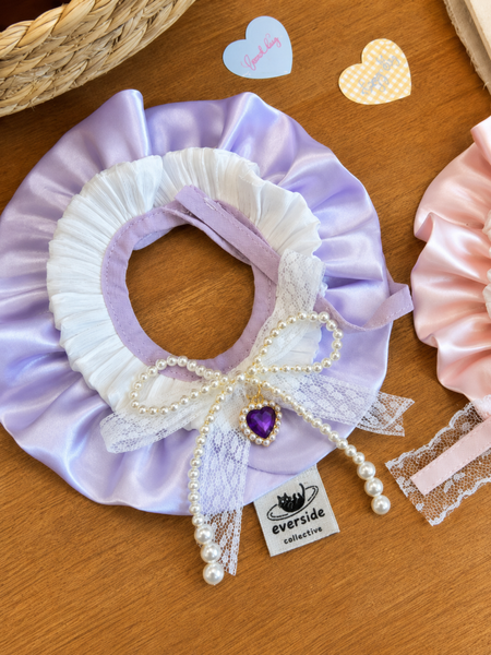 Blush Lace Pet Collar