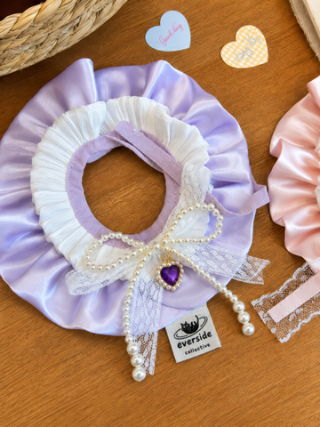 Blush Lace Pet Collar
